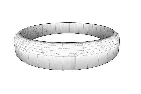 Lunetta rotonda plastica cromata RQ Ø52mm