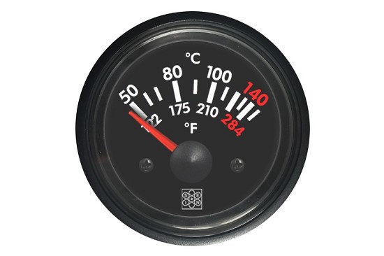 Termometro 50-150°C taratura Veglia 24V illuminazione bianca